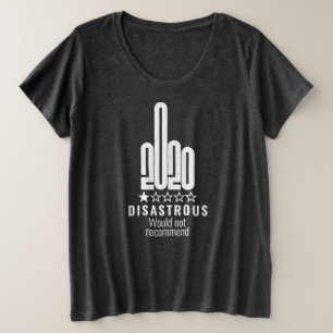 Camiseta A Revisão Personalizada Do Dedo Médio 2020 Não Ser