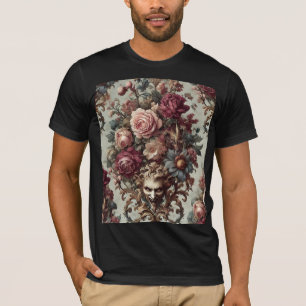 Camiseta 🌺 A Revolta para Florescer – Arte Gótica Vestível