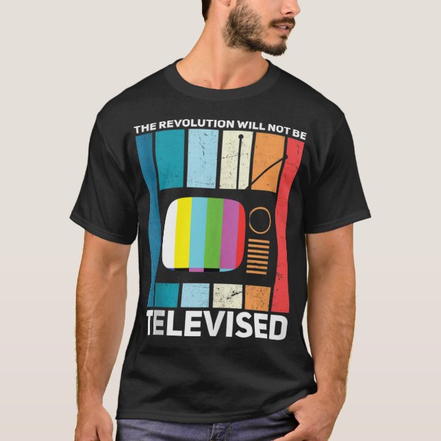 Camiseta A Revolução Não Será Negra Televisiva (Frente)