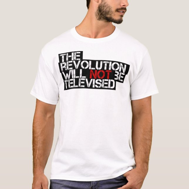 Camiseta A Revolução Não Será Televisada (Frente)