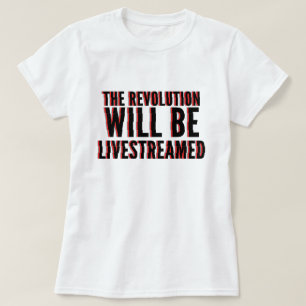 Camiseta A Revolução Será Transmitida Ao Vivo