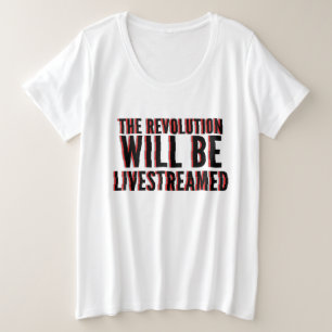 Camiseta A Revolução Será Transmitida Ao Vivo
