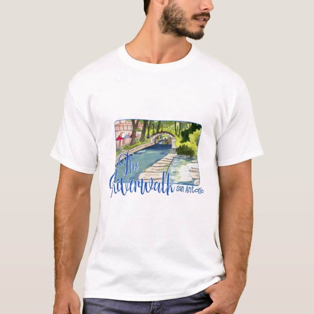 Camiseta A Riverwalk, San Antonio Texas (Frente)