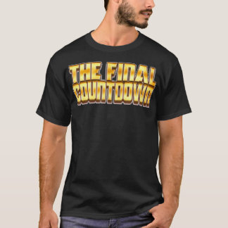 Camiseta a rocha de contagem regressiva final