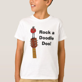 Camiseta A rocha de Feathertons um Doodle Doo