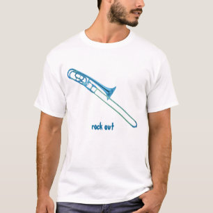 Camiseta A rocha do Trombone para fora Tee