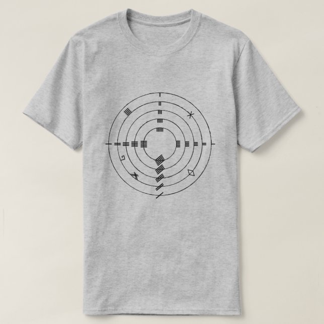 Camiseta A Roda Ogham (Frente do Design)
