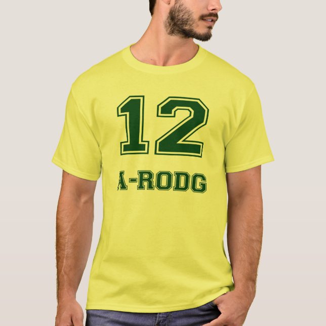 Camiseta A-Rodg #12 - Amarelo (Frente)