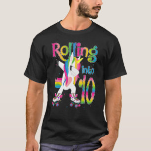 Camiseta A rolar para 10 anos, vamos começar, estou a virar