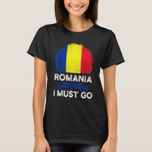 Camiseta A Romênia Chama-Se Eu Tenho De Ir Heritage Romeno