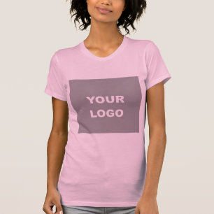 Camiseta A rosa adicione o logotipo de foto da sua imagem