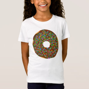 Camiseta A rosquinha bonito e colorida do divertimento com