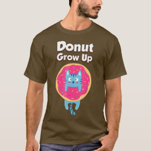 Camiseta A rosquinha Cresce Engraçada Comida De Candeeiro D