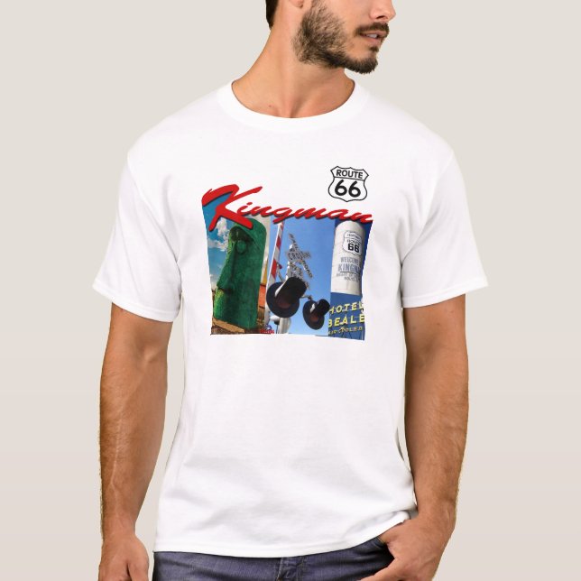 Camiseta A rota 66 da arizona de Kingman personaliza-o! (Frente)