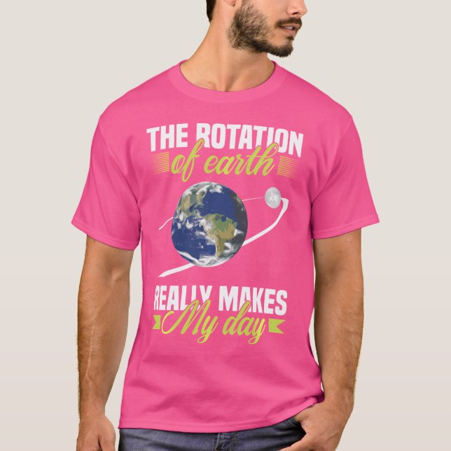Camiseta A Rotação Da Astronomia Da Galáxia Da Terra (Frente)