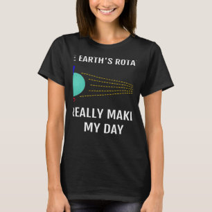 Camiseta A Rotação da Terra Realmente Faz a Minha Ciência d