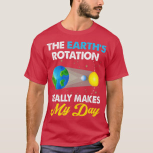 Camiseta A Rotação Das Terras Realmente Faz Meu Dia Ciência