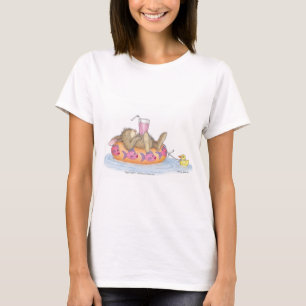 Camiseta A roupa das mulheres de HappyHoppers®