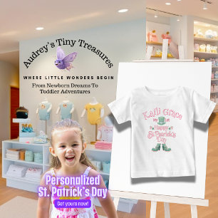 Camiseta A Rua de 1 rua do bebê personalizado.