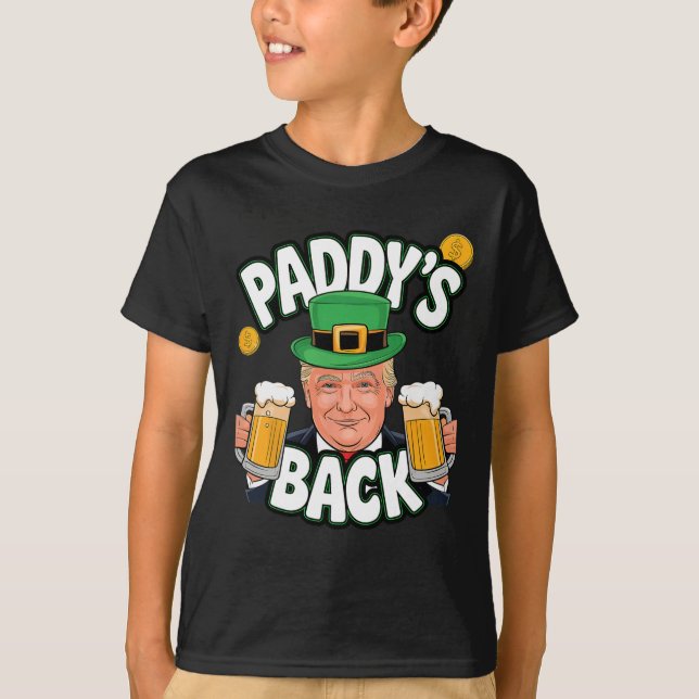 Camiseta A Rua de Trump Engraçada do Paddy. (Frente)
