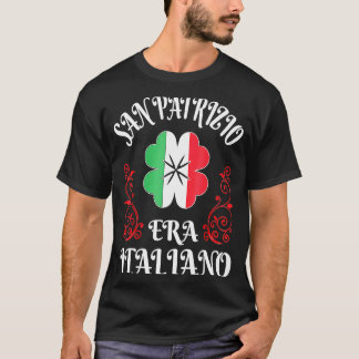Camiseta A Rua Do Dia De San Patrizio Era Italiano Patrick 