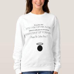 Camiseta A Rua do Papa. João Paulo II Cita o Sweatshirt fe