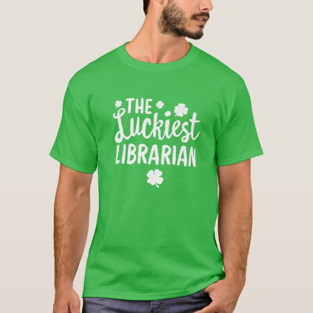 Camiseta A Rua mais sortuda da Bibliotecária. (Frente)