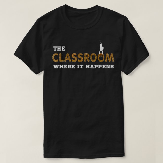 Camiseta A sala de aula onde isso acontece (Frente do Design)