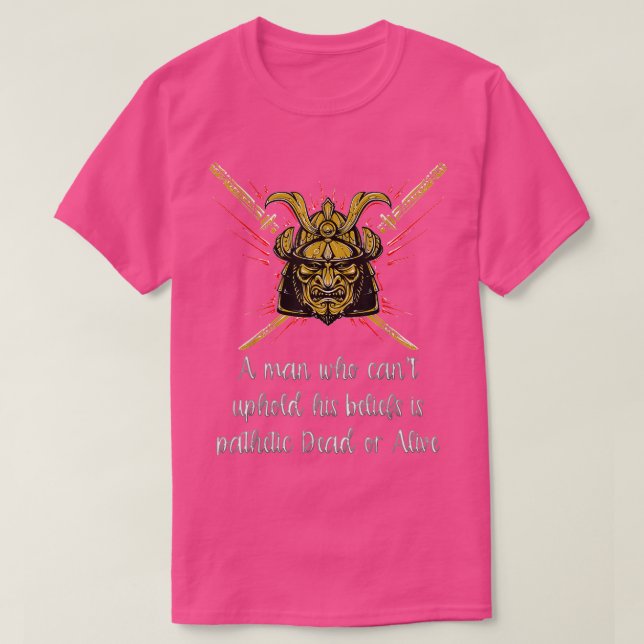 Camiseta A Samurai ,  Living the Samurai Life  (Frente do Design)