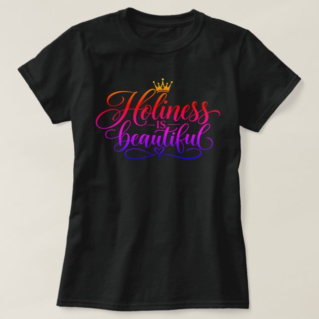 Camiseta A santidade é bela  (Frente do Design)