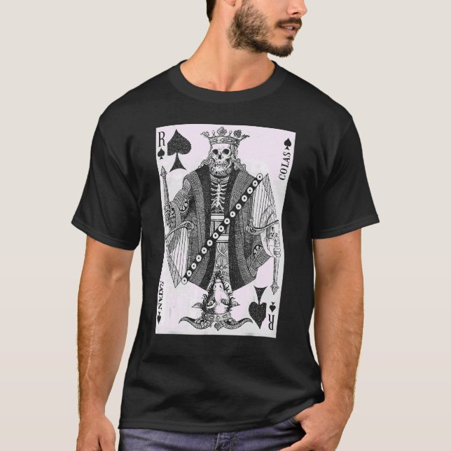 Camiseta A satã é a fantasia do rei Skeleton Halloween (Frente)