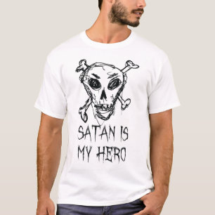 Camiseta A satã É O Meu Hero Halloween Costume Design
