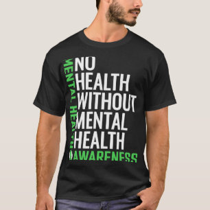 Camiseta A Saúde Comprova A Sensibilização Para A Saúde Men