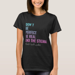 Camiseta A Saúde Mental E A Consciência Da Saúde Mental Aca