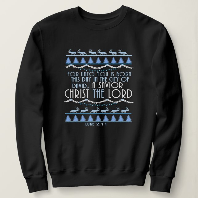 Camiseta A Savior Christ The Lord Christmas (Frente do Design)