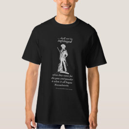 Camiseta A segunda alteração não será T escuro transgredido