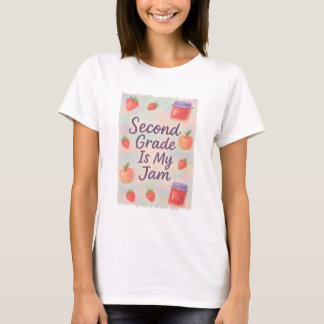 Camiseta A Segunda Série é Minha Geleia Cute Morango Volta