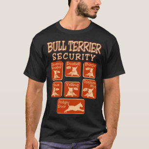 Camiseta A segurança do cão de bull terrier Pets a camise