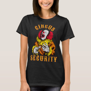 Camiseta A Segurança do Circo Cala Figurino Uniforme Hallow