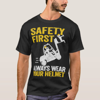 Camiseta A Segurança Sempre Veste Seu Capacete Engraçado
