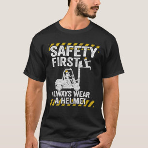 Camiseta A Segurança Sempre Veste Seu Capacete Engraçado Fo