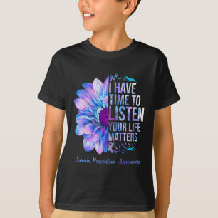 Camiseta A Semana Da Sensibilização Para A Prevenção Do Sui