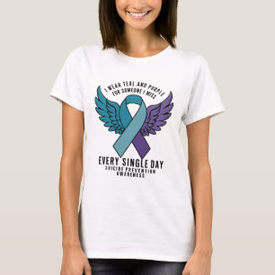 Camiseta A Semana Da Sensibilização Para A Prevenção Do Sui
