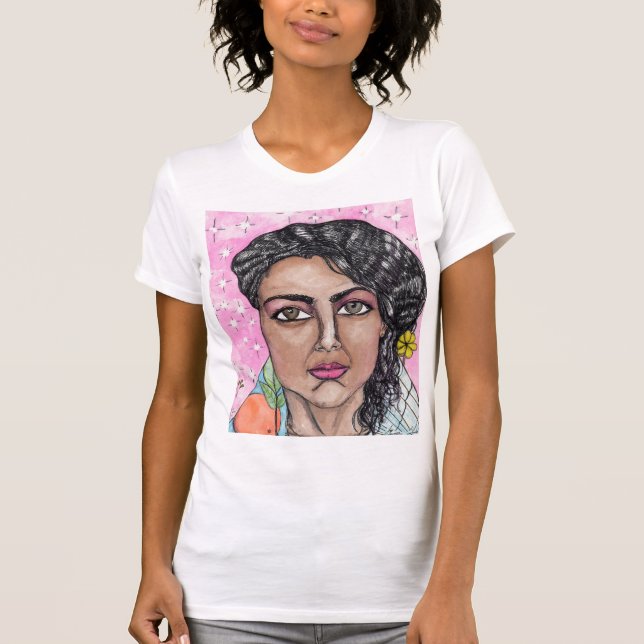 Camiseta a senhora da fruta e das flores (Frente)