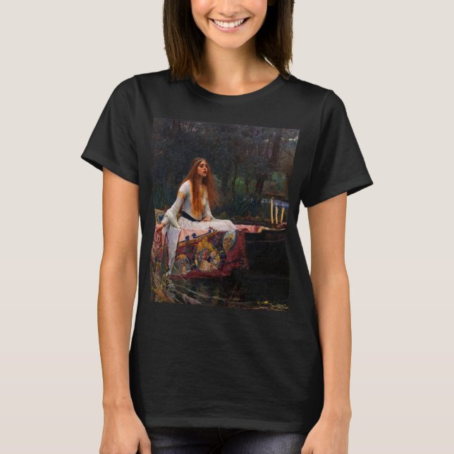 Camiseta A Senhora de Shalott por John William Waterhouse (Frente)
