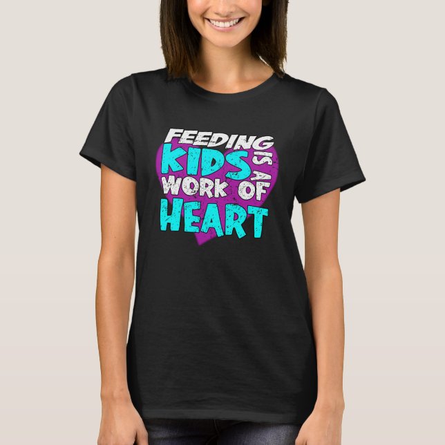 Camiseta A Senhora do Almoço a Alimentar Crianças é uma obr (Frente)