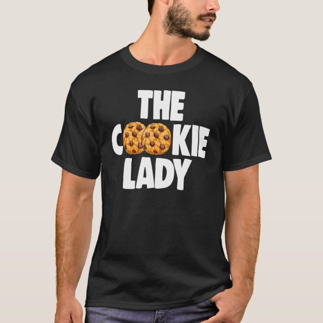 Camiseta A Senhora do Biscoito Assando  Mulheres Biscoito d (Frente)