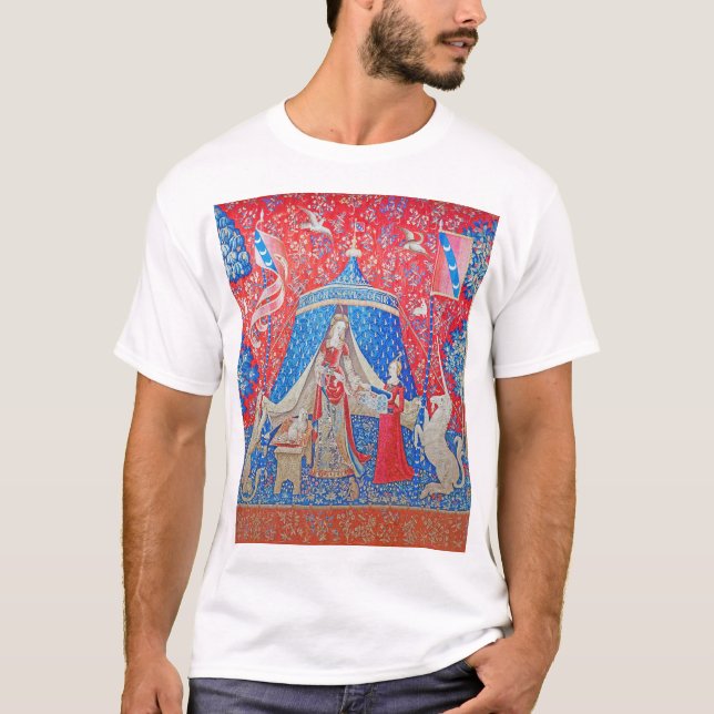 Camiseta A Senhora e o Unicórnio / A Mon Seul Desir (Frente)