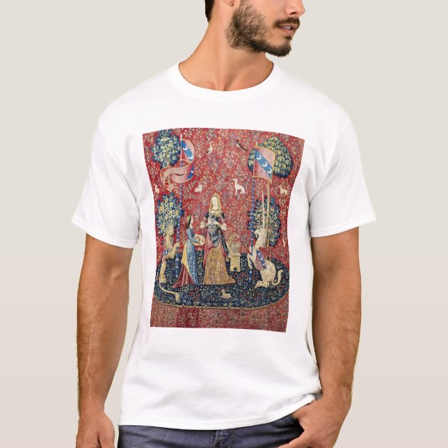 Camiseta A Senhora e o Unicórnio, Cheiro (Frente)