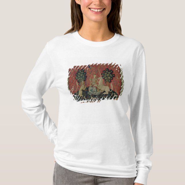 Camiseta A senhora e o unicórnio: "Sight (Frente)